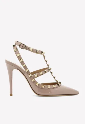 100 Rockstud Leather Pumps