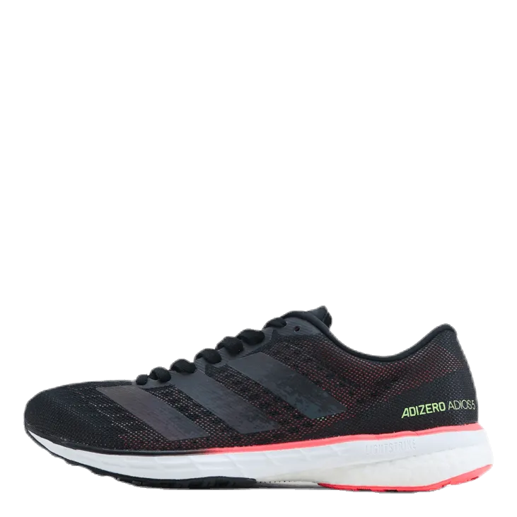 Adizero Adios 5 Shoes Core Black / Core Black / Signal Pink / Coral