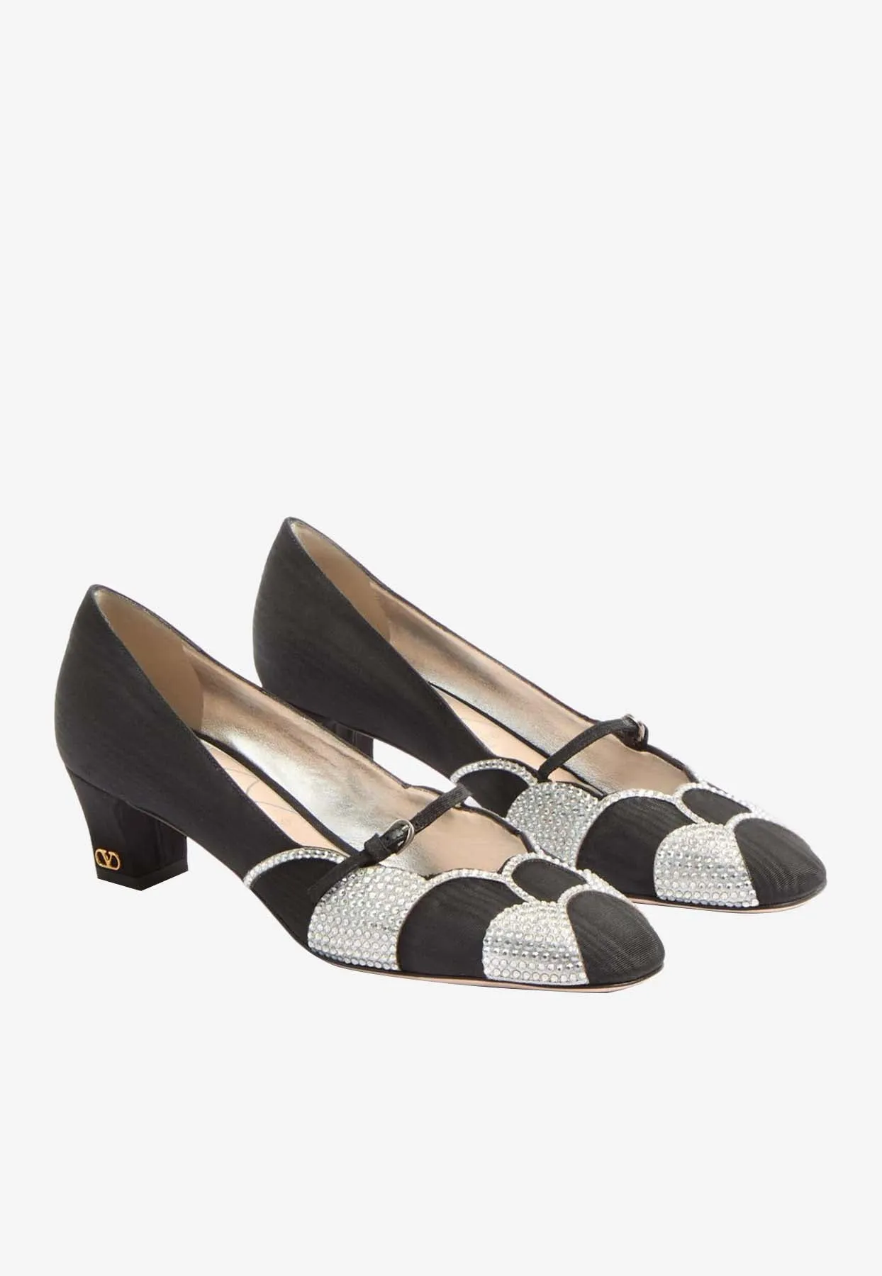 Bowow 45 Moiré Crystal Embellished Pumps