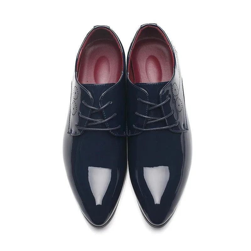 Elegante Herren-Schnrschuhe mit spitzer Kappe fr den Sommer