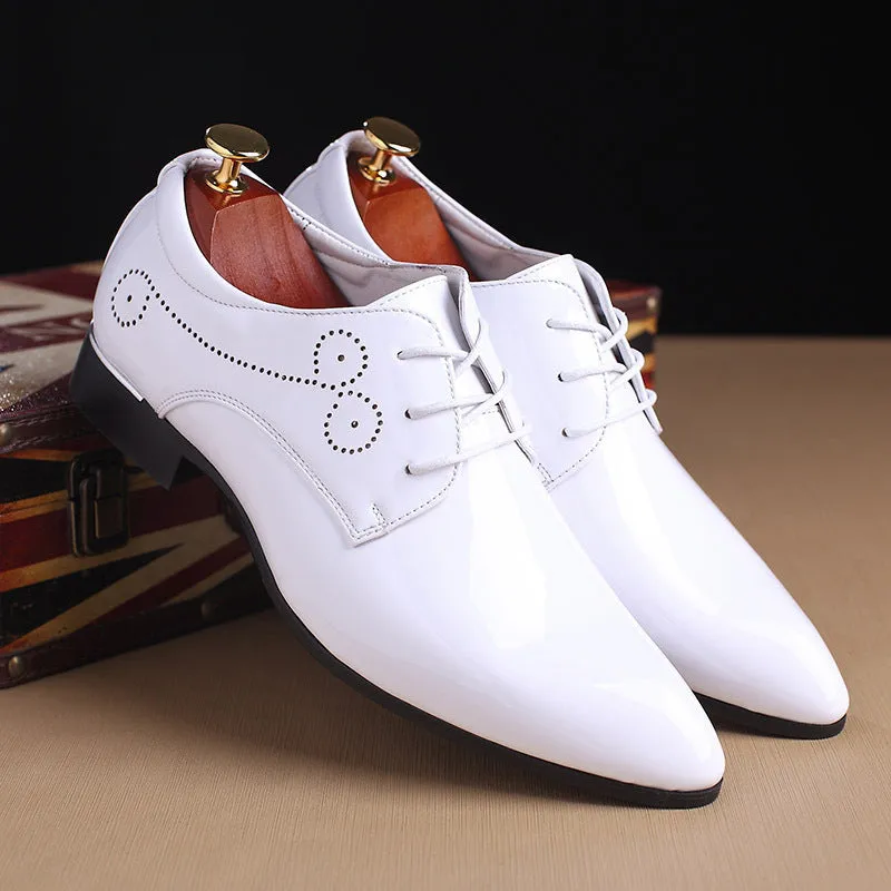Elegante Herren-Schnrschuhe mit spitzer Kappe fr den Sommer