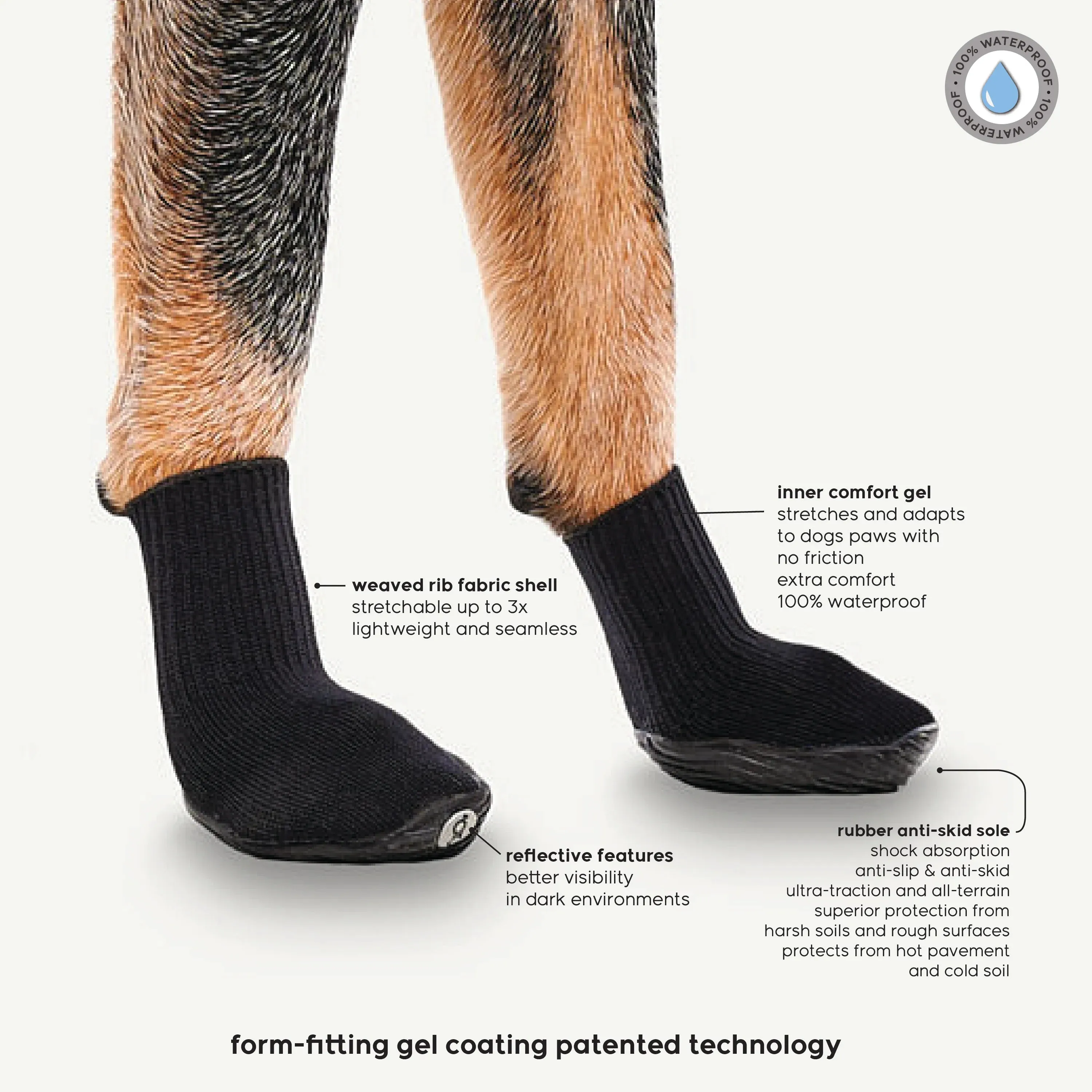Goo-Eez Boots Ultras Black 2 pack CLEARANCE FINAL SALE