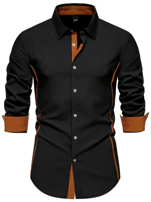 GRAMIX | Stylish Men's Shirt with Color Blocks