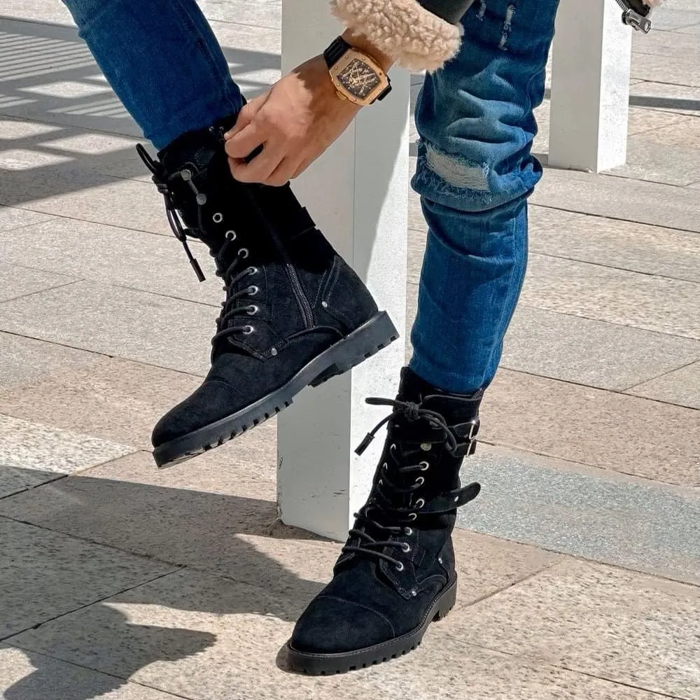 Handmade Custom men's Leather Hiking Boots