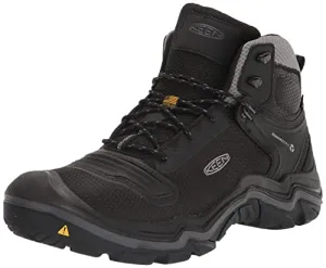 KEEN Men's Durand Evo Mid Waterproof Hiking Boots, Black/Magnet, 9.5 Wide