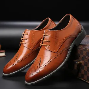 Mens Business Genuine Leather Oxford Shoes