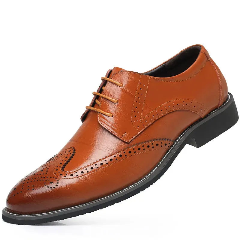 Mens Business Genuine Leather Oxford Shoes