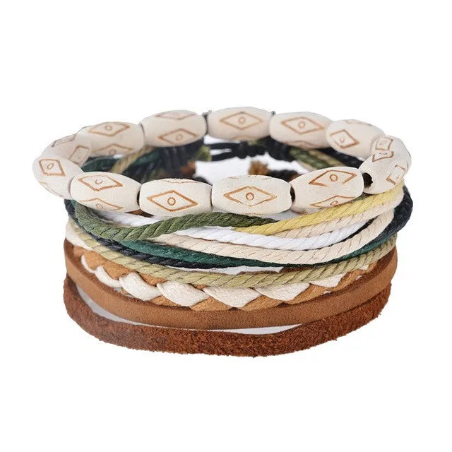 Multilayer Leather Boho Bracelet
