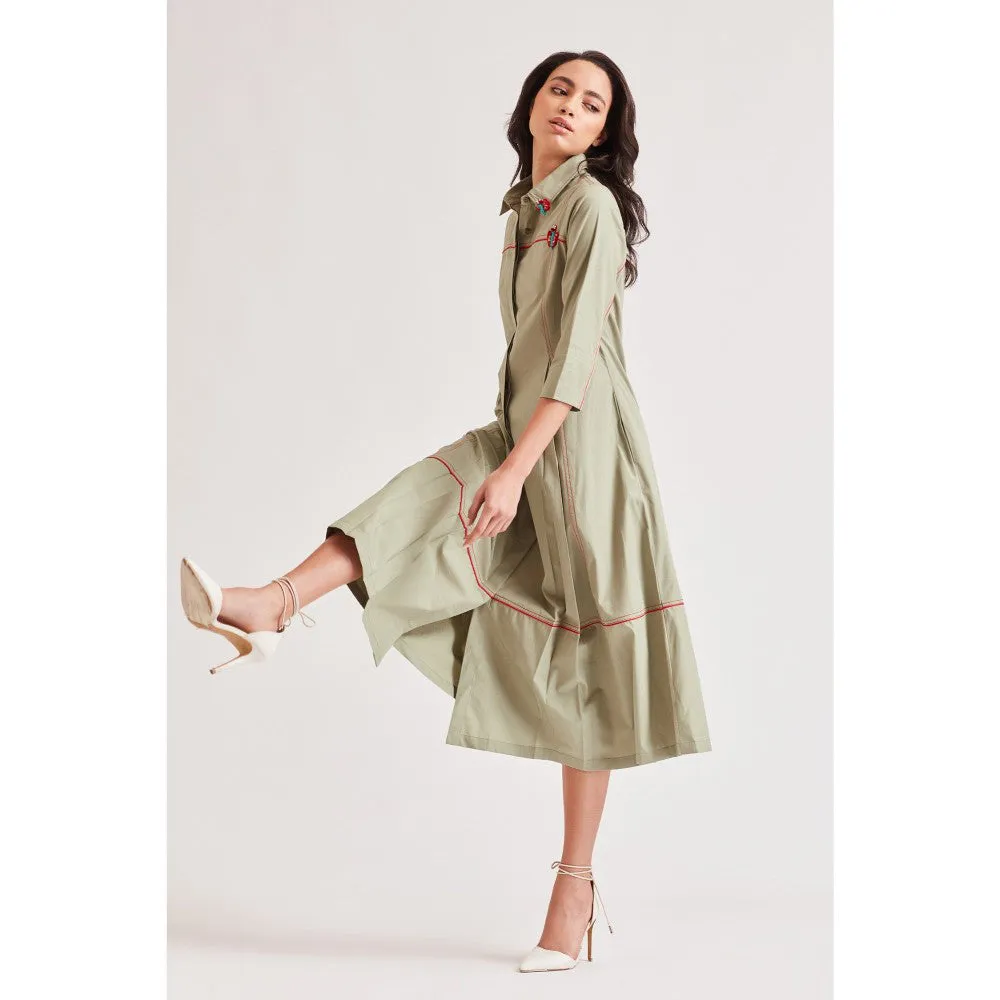 Our Love Madrid Dress With 3D Butterflies On Collar