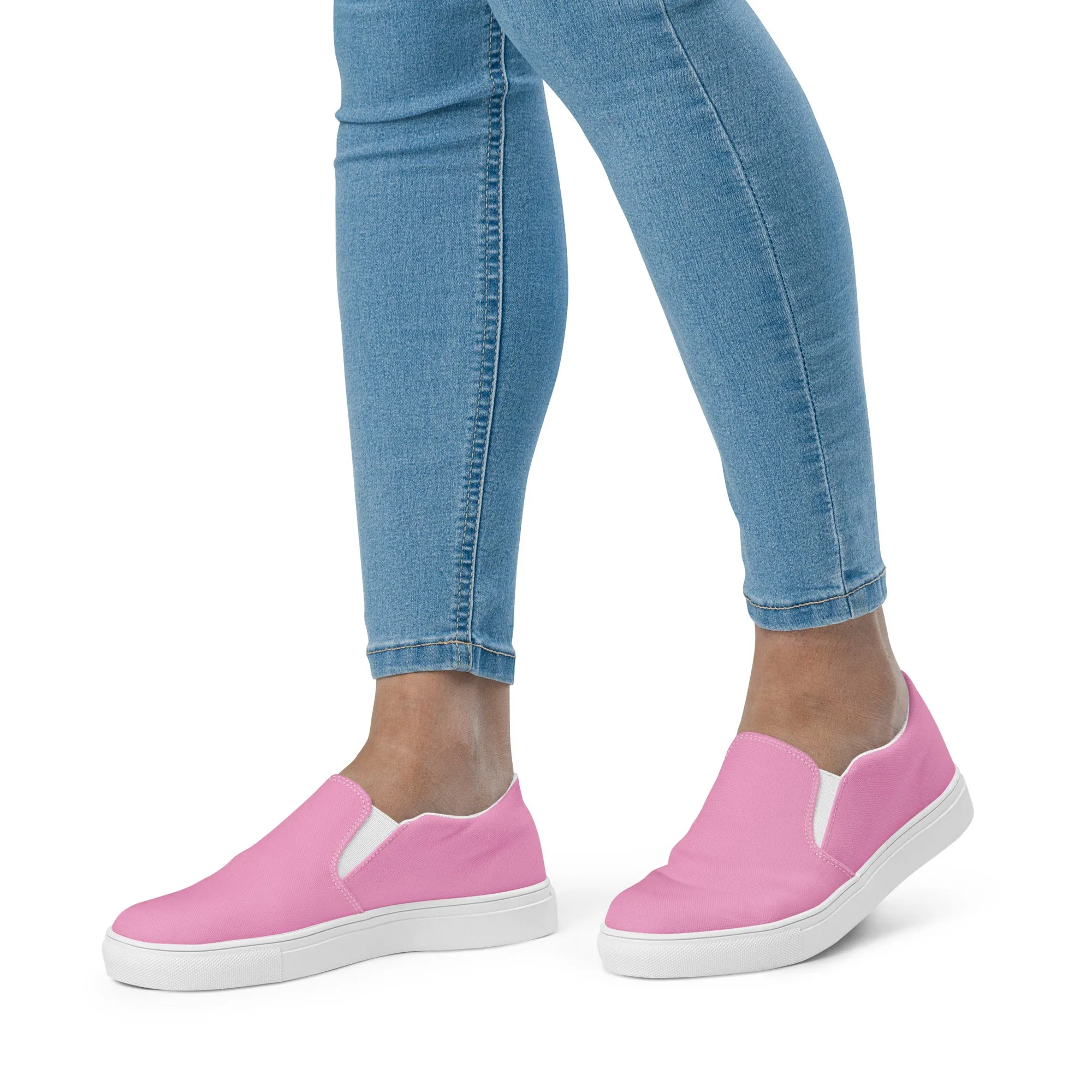 Pink Women’s slip-on canvas shoes