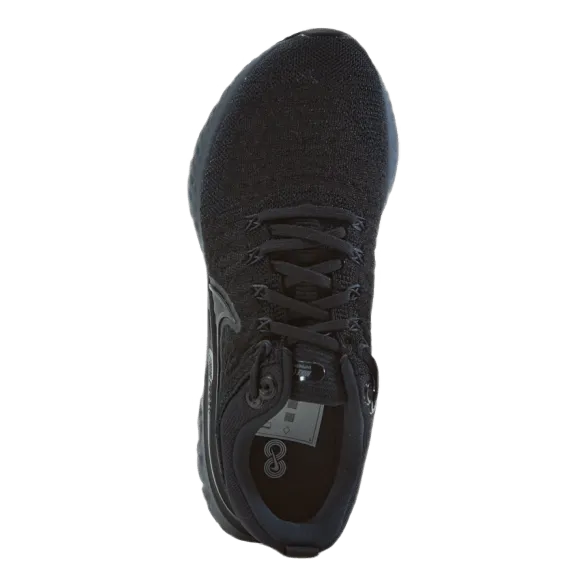 React Infinity Run Flyknit 2 W Black/black-black-iron Grey
