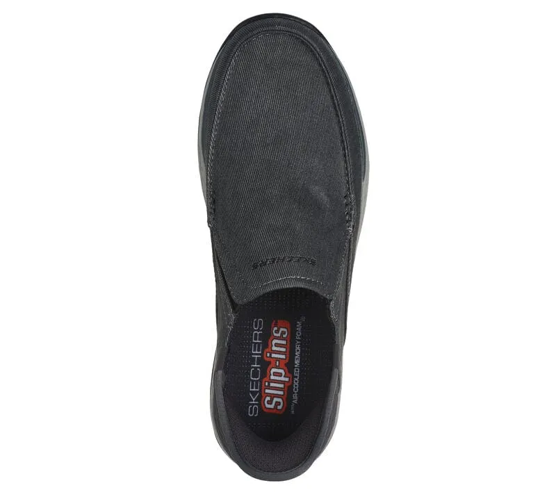 Skechers Men's Expected Cayson Slip Ons- Black