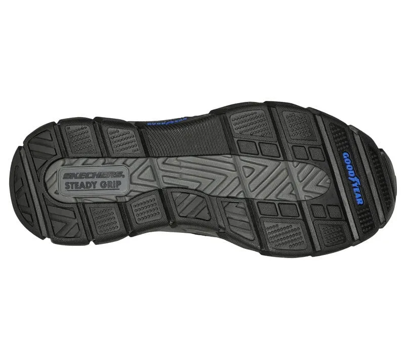Skechers Men's Respected Elgin Slip Ons- Black