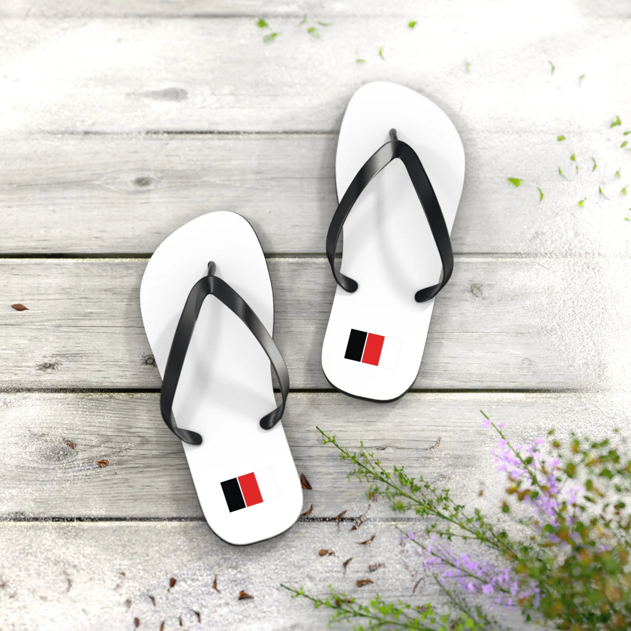 SNOBkill Unisex Flip Flops [White Edition]