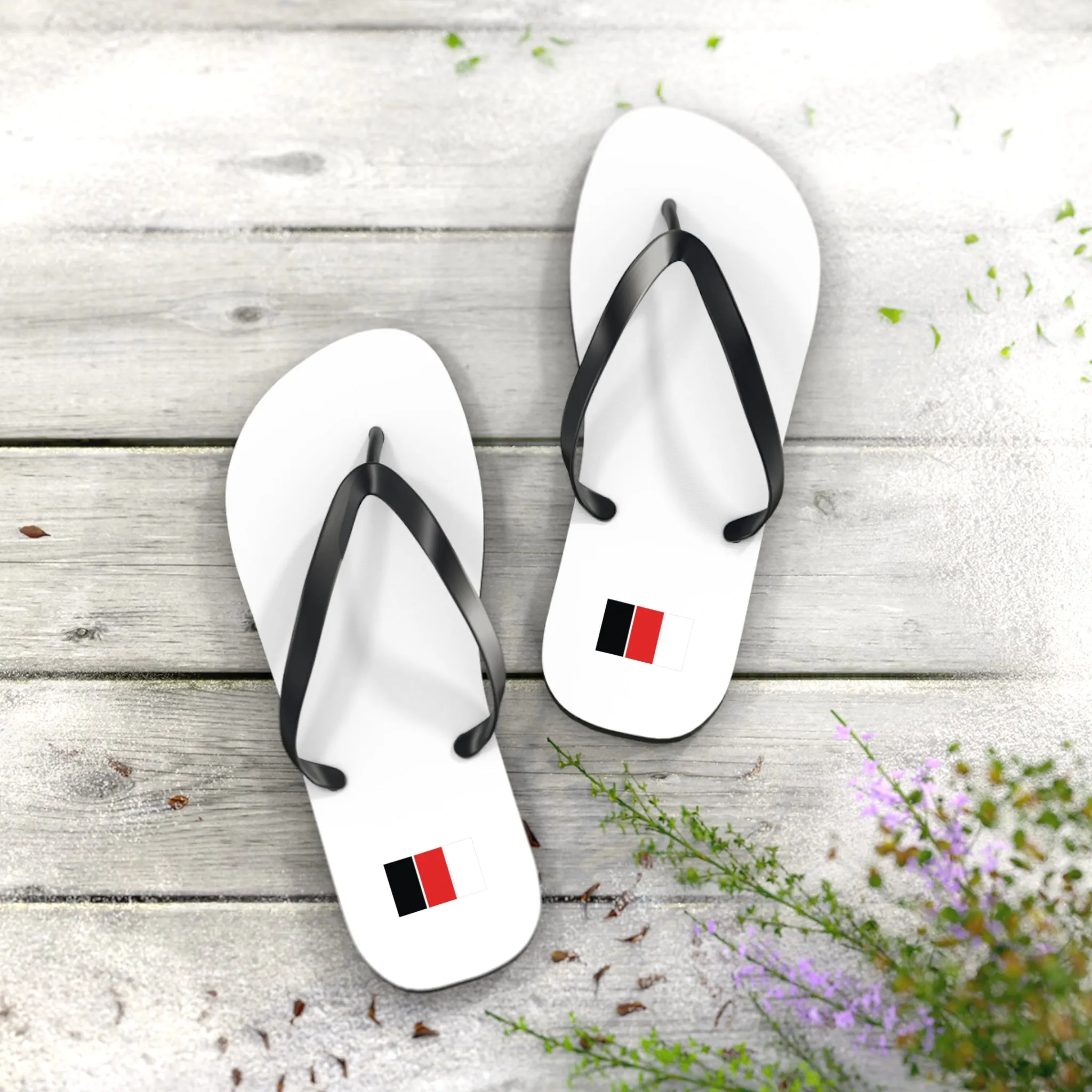 SNOBkill Unisex Flip Flops [White Edition]