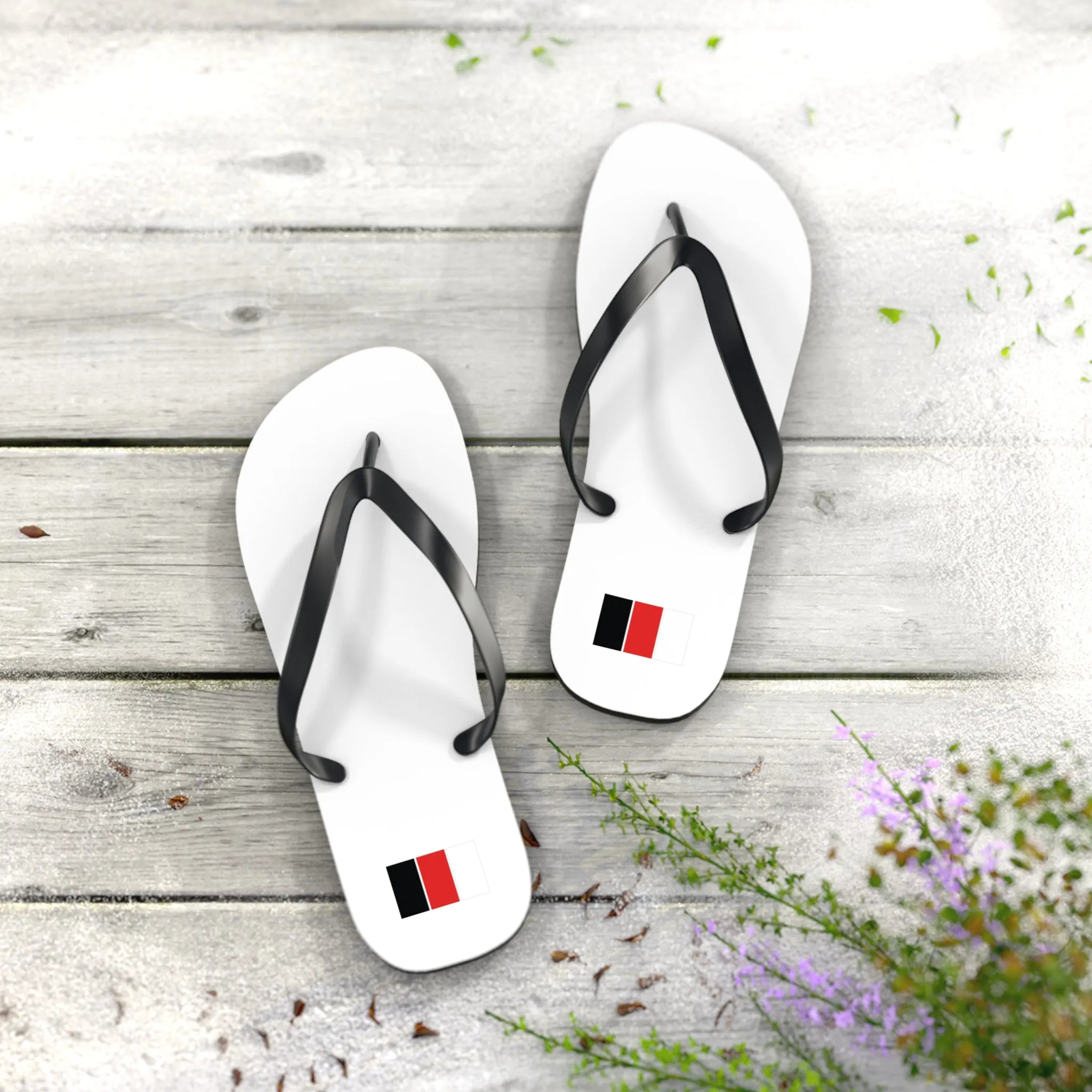 SNOBkill Unisex Flip Flops [White Edition]