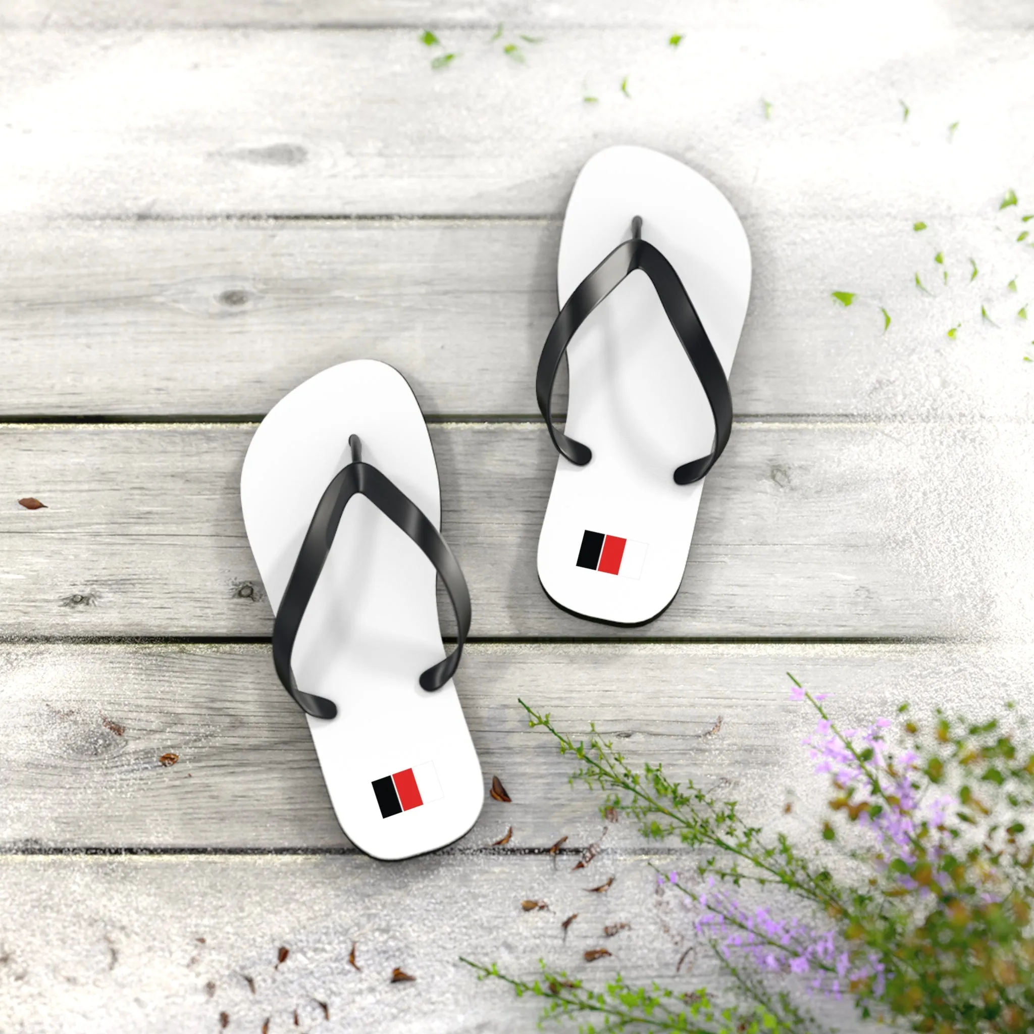 SNOBkill Unisex Flip Flops [White Edition]