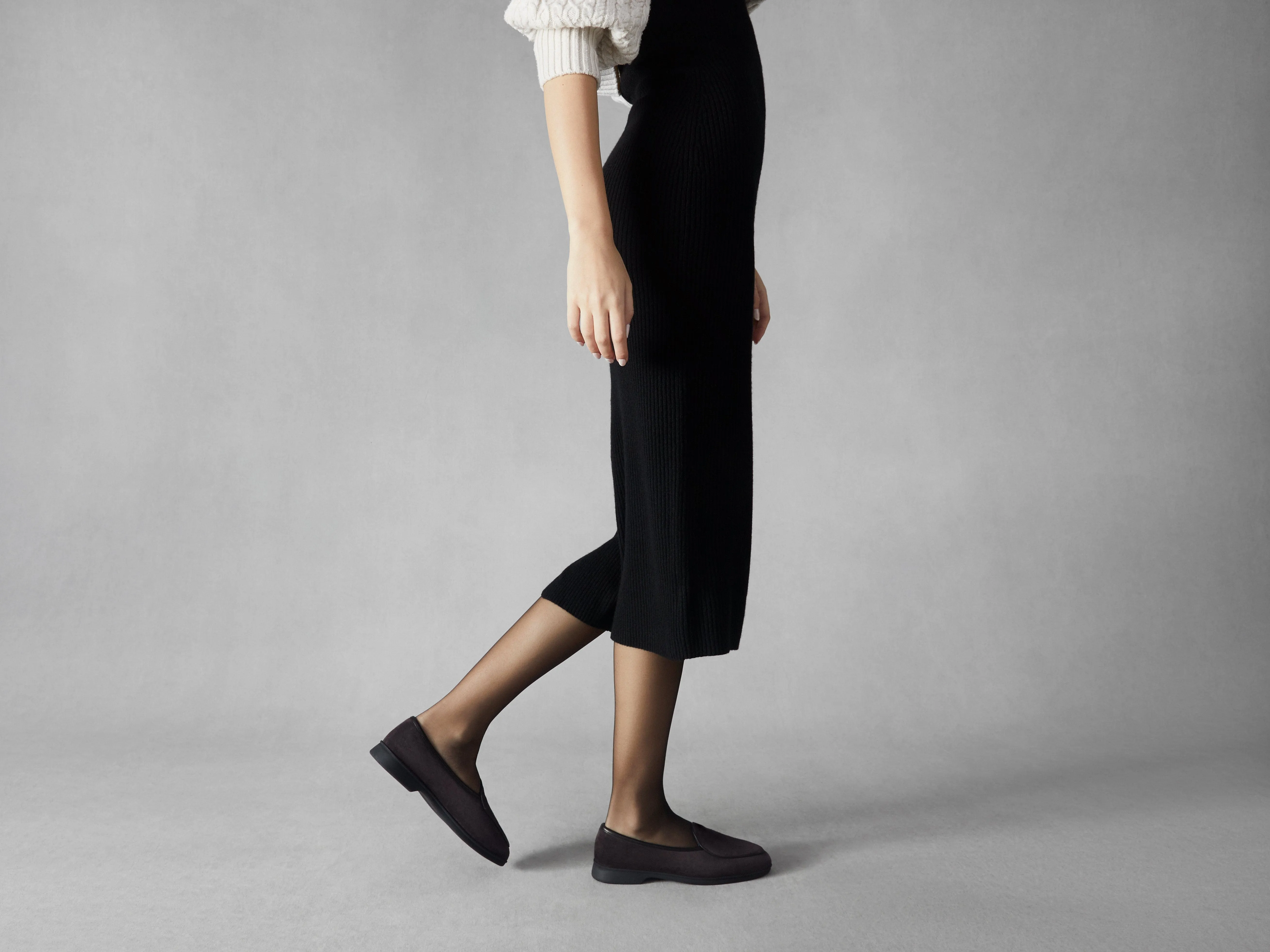 Stride Loafers in Cedre Noir Glove Suede Dark Sole