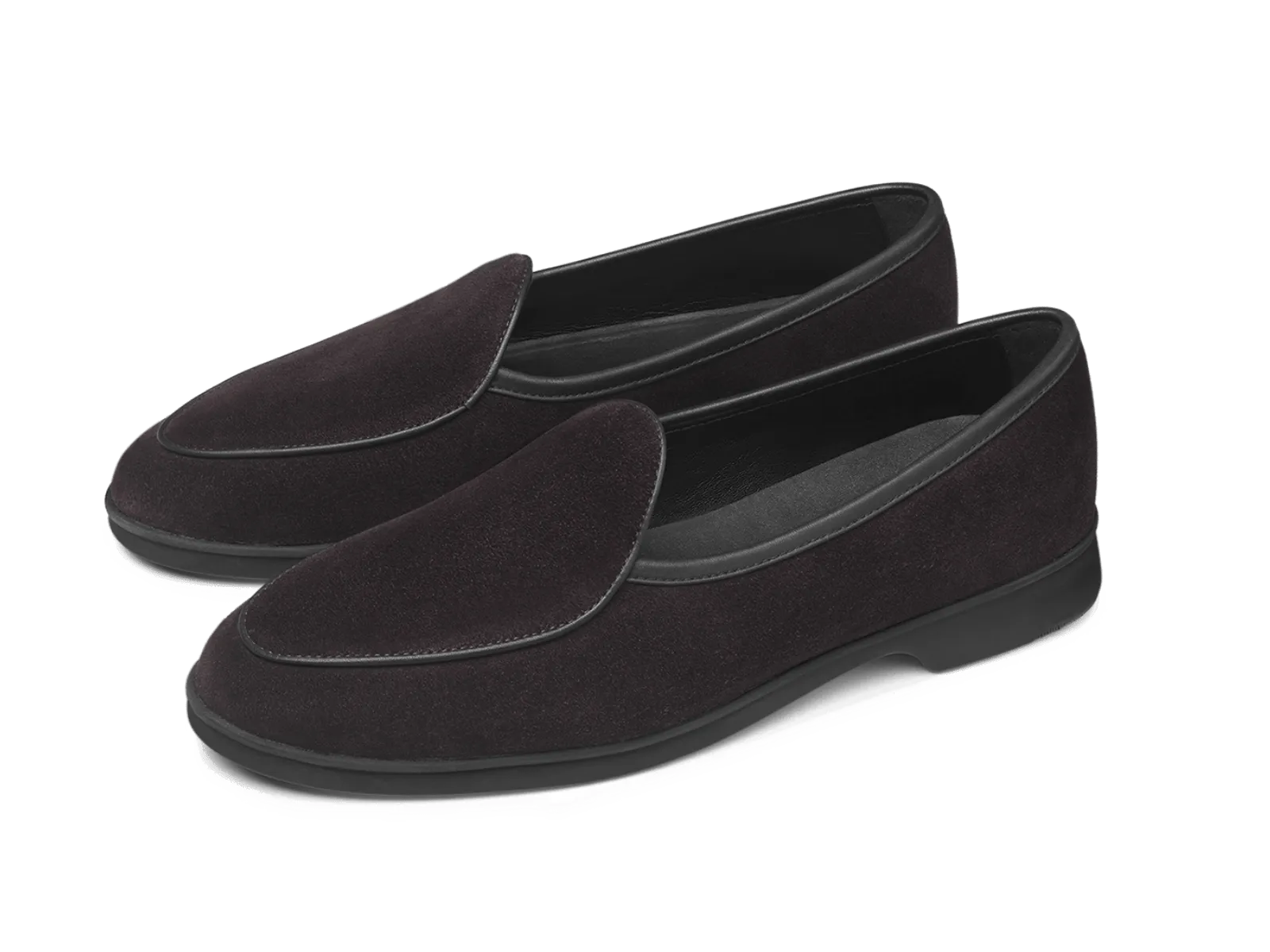 Stride Loafers in Cedre Noir Glove Suede Dark Sole