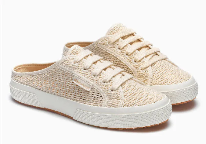 Superga 2402 Mule Organic Macrame Beige