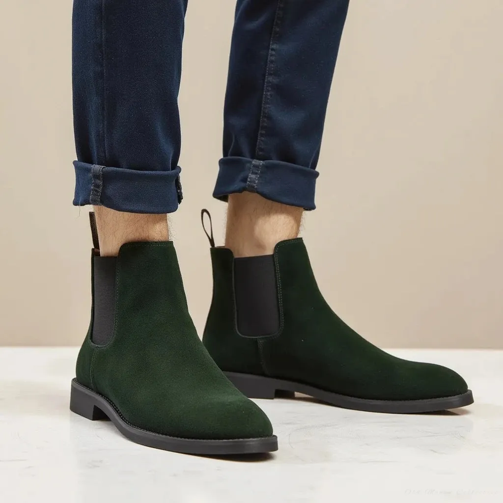 The Verona Calf Suede Slip-Ons